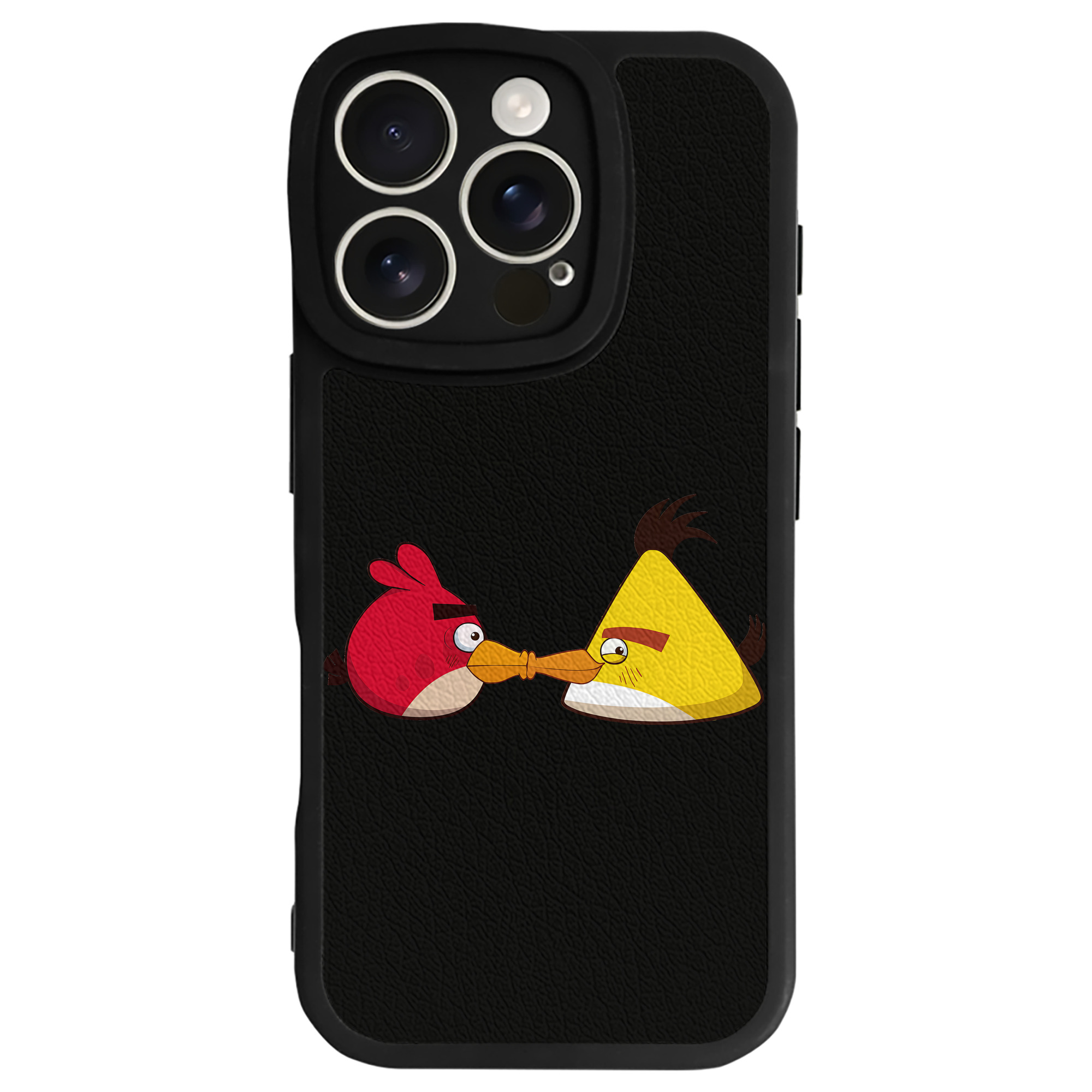 （画像用） Angry Birds アングリーバード 【iPhone 16シリーズ対応】シリコンスマホケース（レザー調） 材質：シリコン
